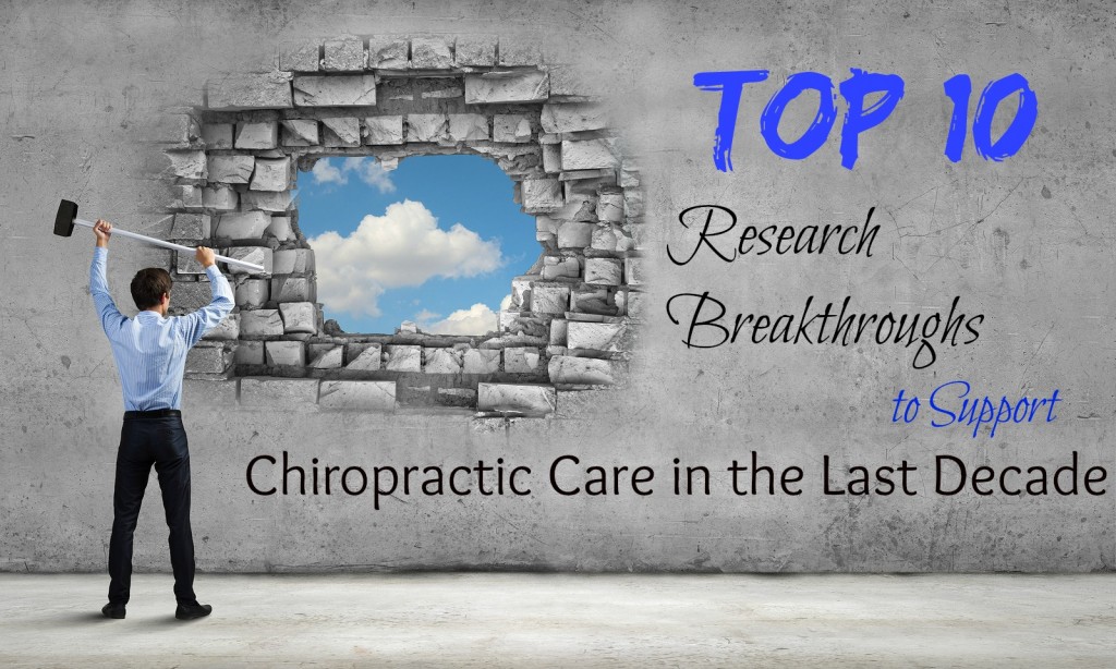 Top 10 Research Articles for Chiropractic 